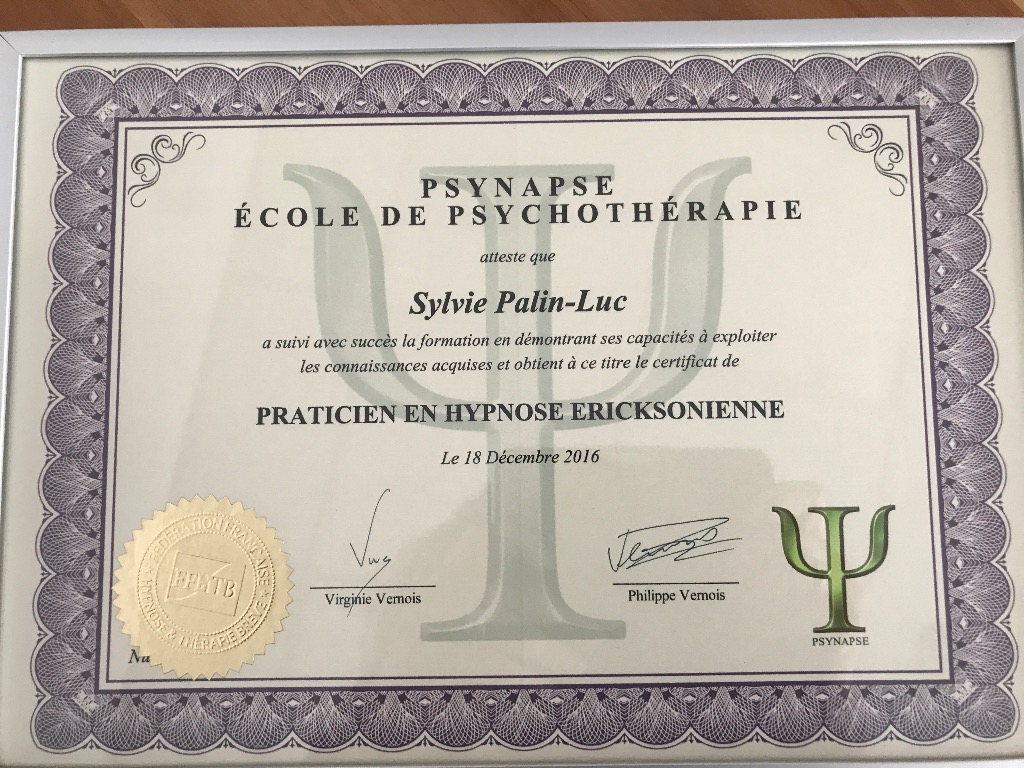 photo diplome Sylvie Palin-Luc