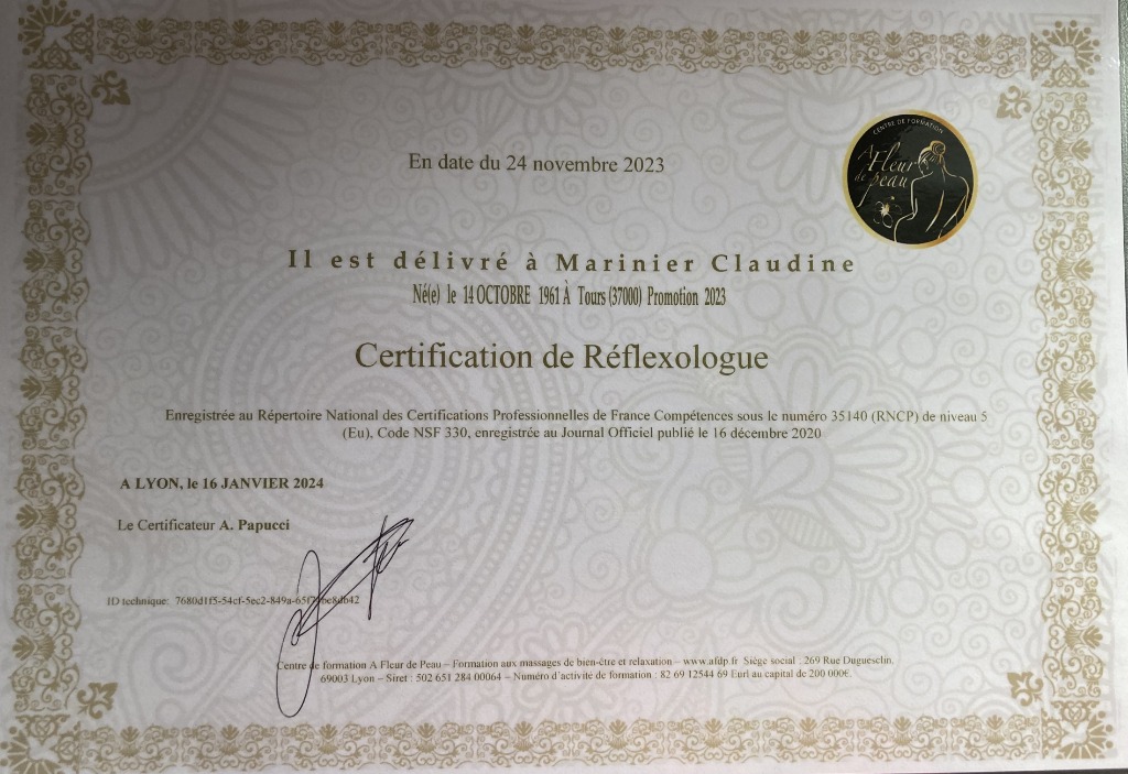 photo diplome MARINIER Claudine