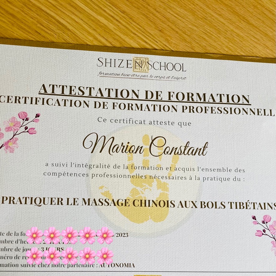 photo diplome De l’âme à l’ouïe - Marion Constant