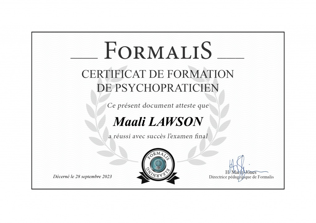 photo diplome Maali Lawson 