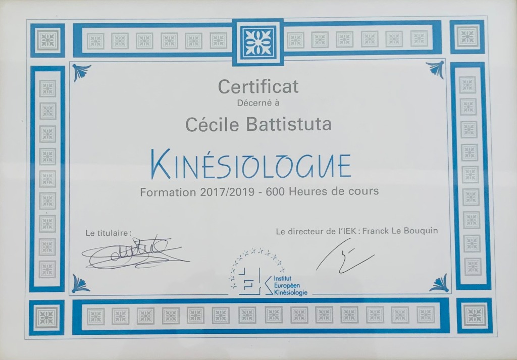 photo diplome Cécile PASQUELIN