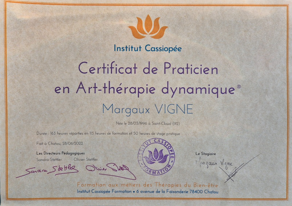 photo diplome Margaux VIGNE