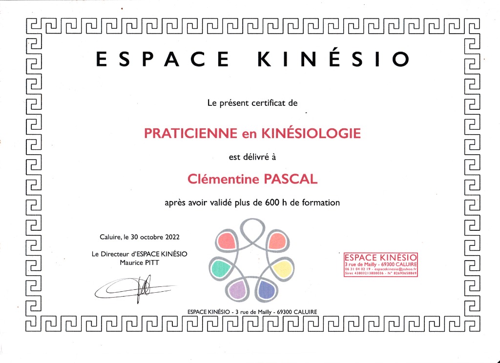 photo diplome Clémentine PASCAL