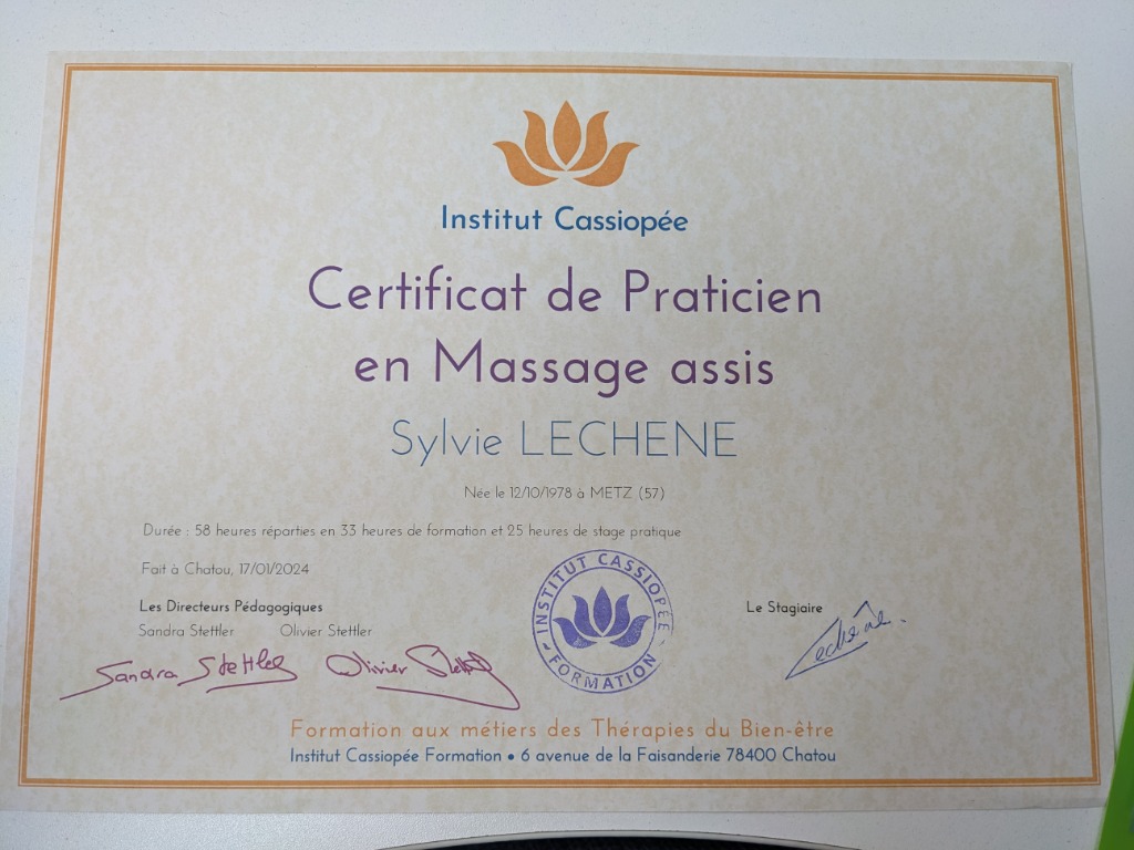 photo diplome Serenisyl