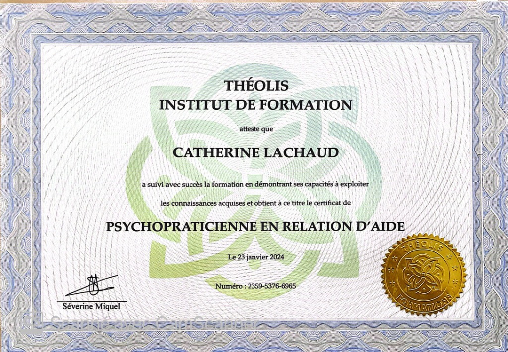 photo diplome Catherine Lachaud