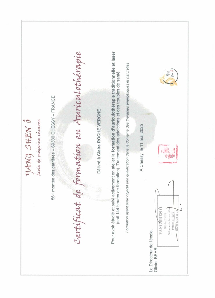 photo diplome Claire Roche Vergne
