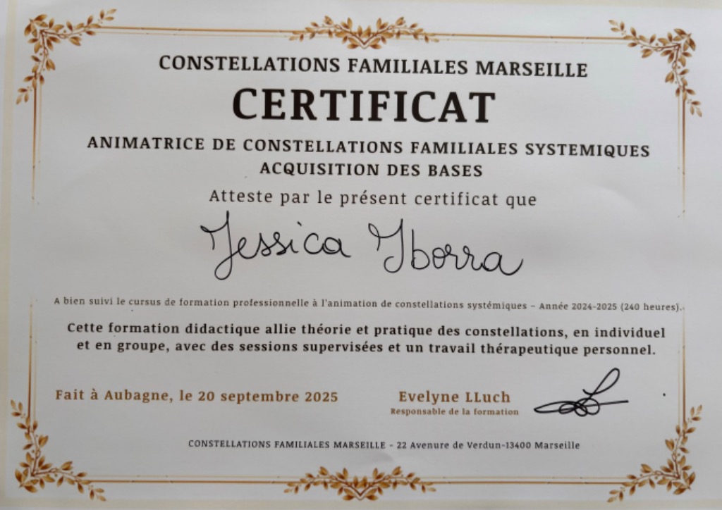 photo diplome Jessica iborra