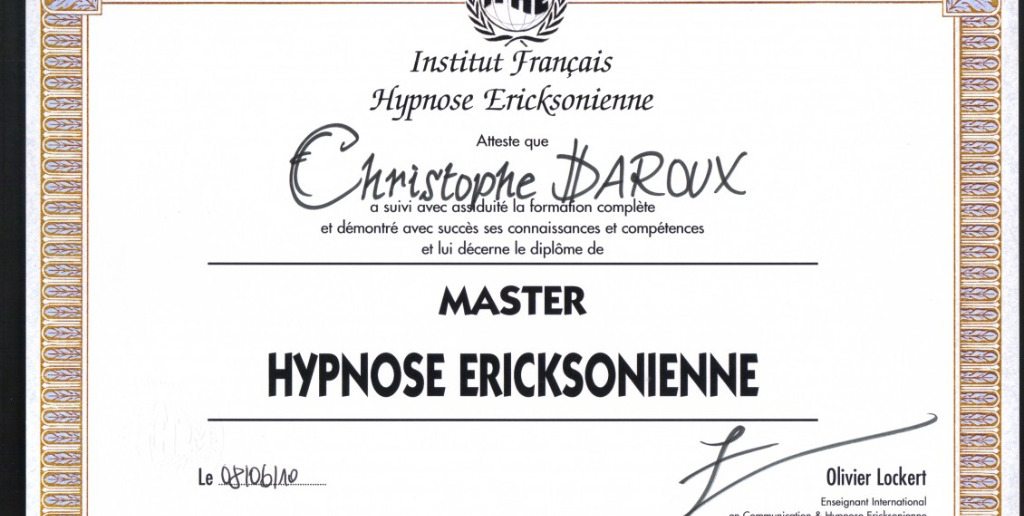 photo diplome Christophe Daroux