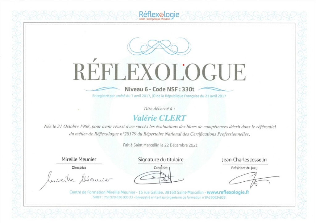 photo diplome Clert Valerie