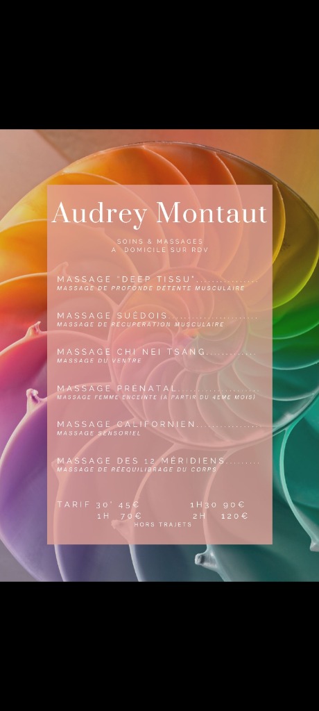 photo seance Massage a domicile montaut audrey