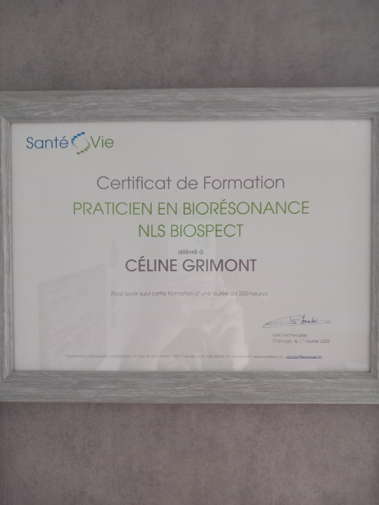 photo diplome Céline Grimont