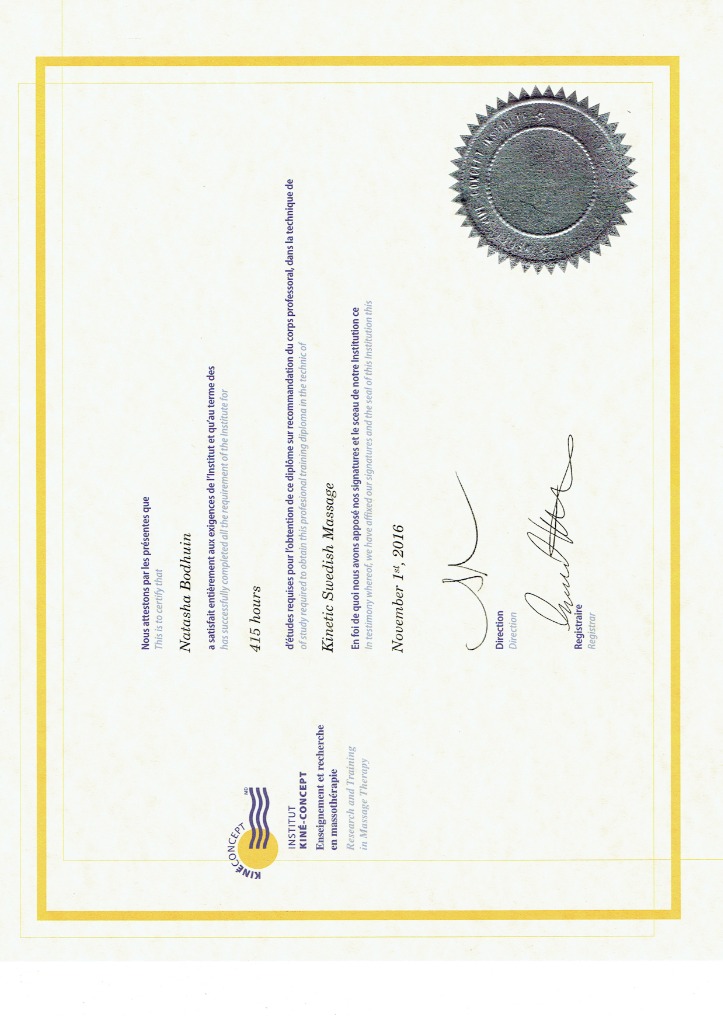 photo diplome Therapy-massage