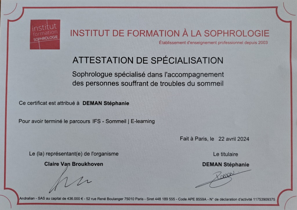 photo diplome Stéphanie Deman