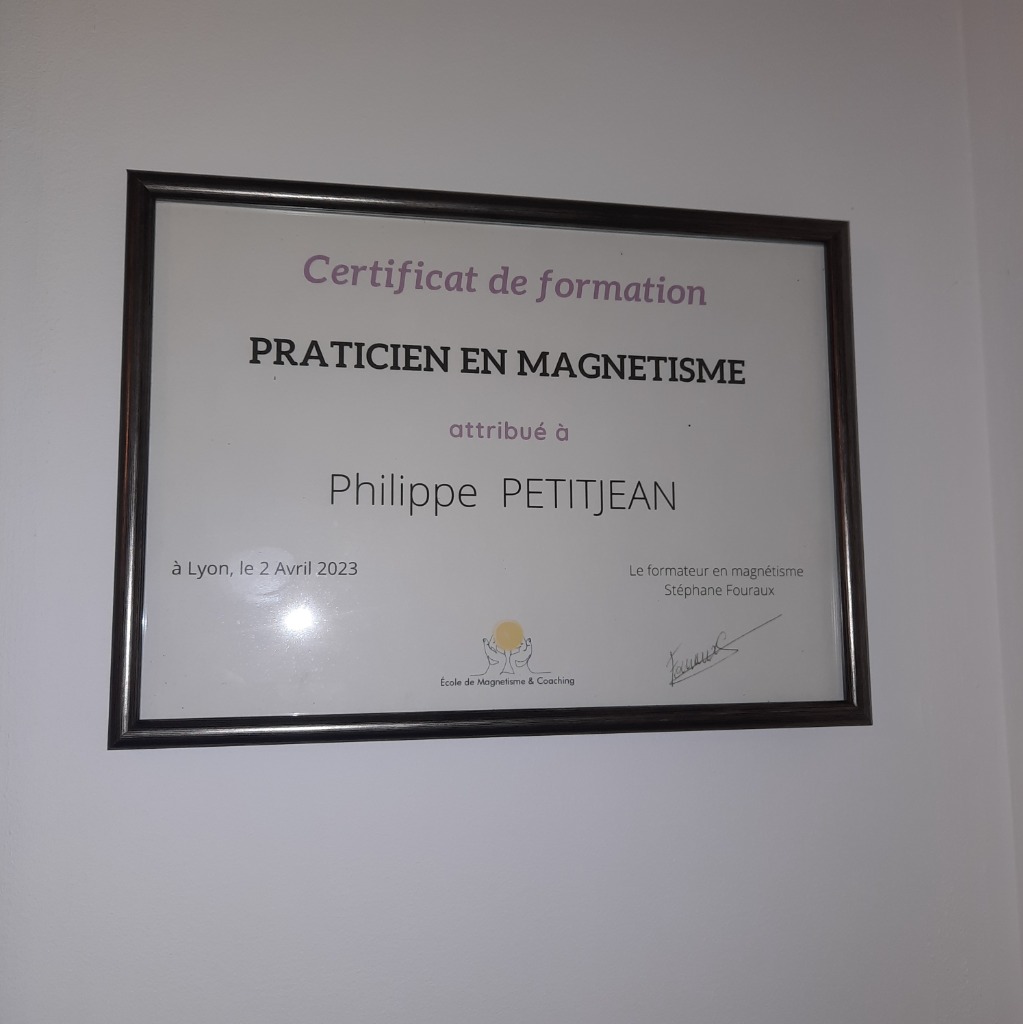 photo diplome M Philippe petitjean