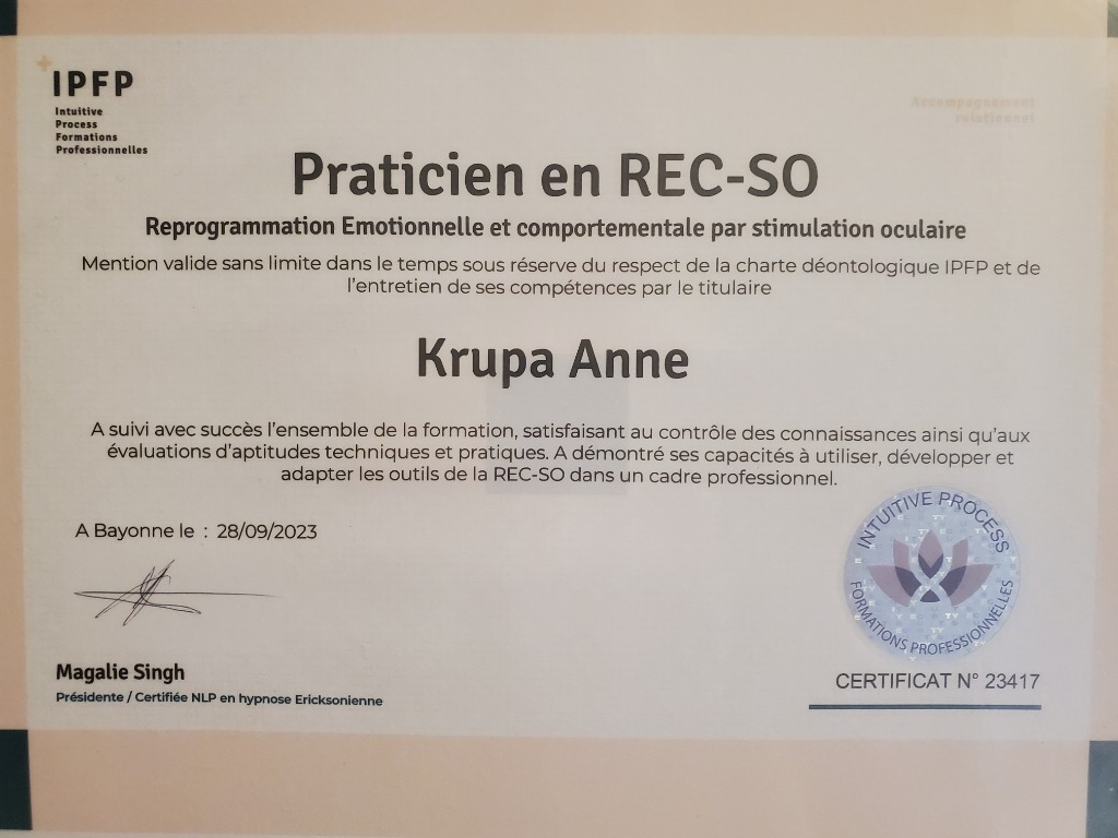 photo diplome Krupa Anne