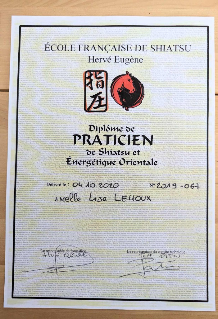 photo diplome Lisa Lehoux