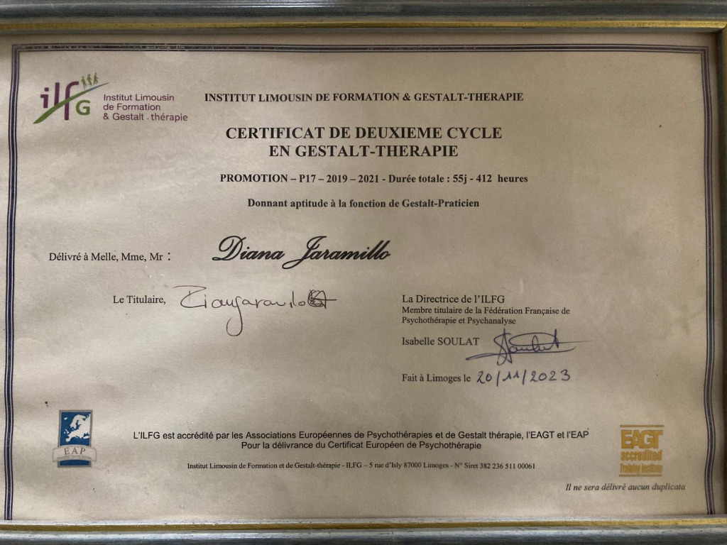 photo diplome Diana Jaramillo