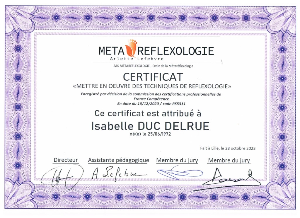 photo diplome L’essen’Ciel d’Hygie