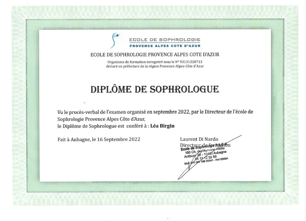 photo diplome Léa Birgin