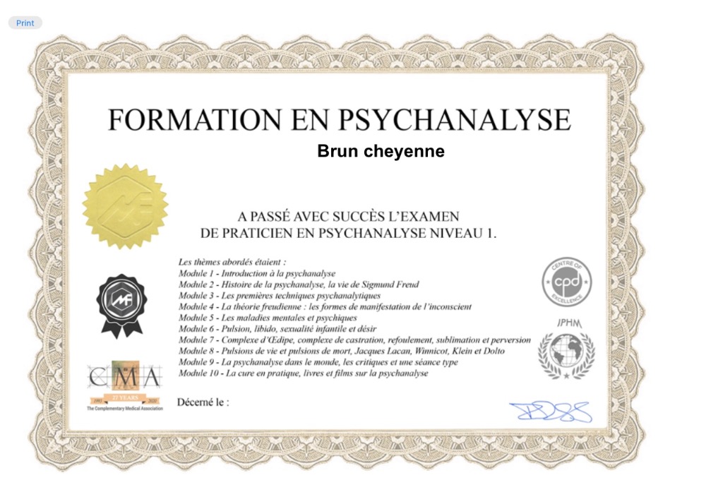 photo diplome Coach parental tdah 