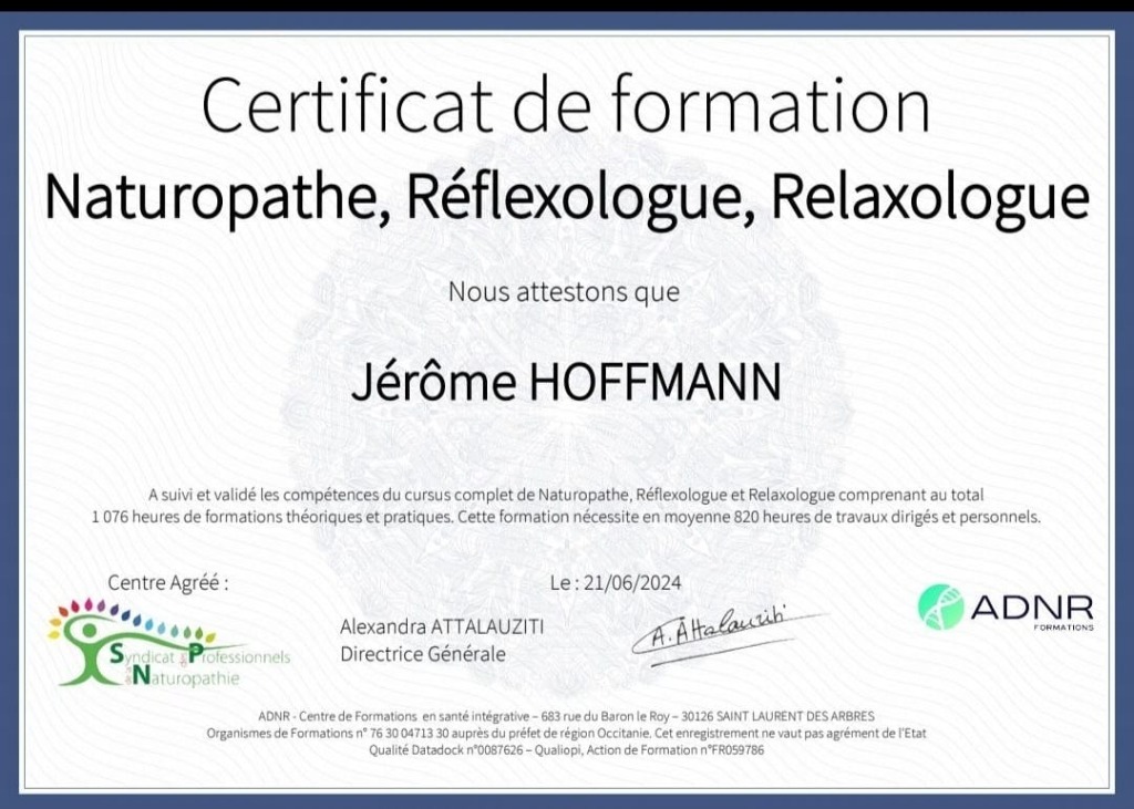 photo diplome Jérôme  Hoffmann
