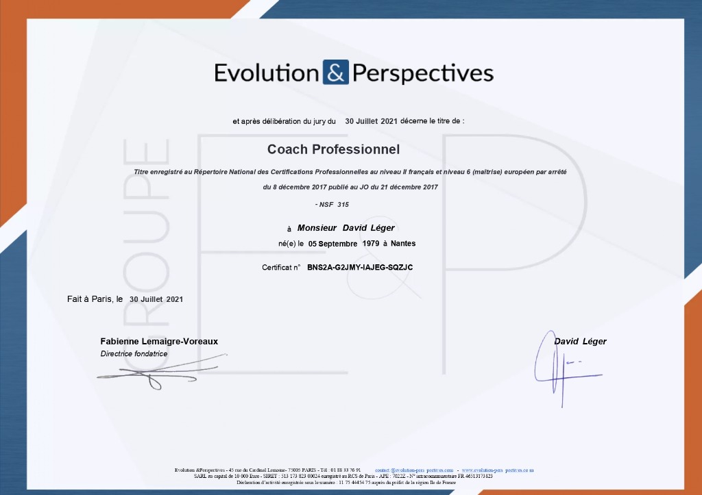 photo diplome David Léger