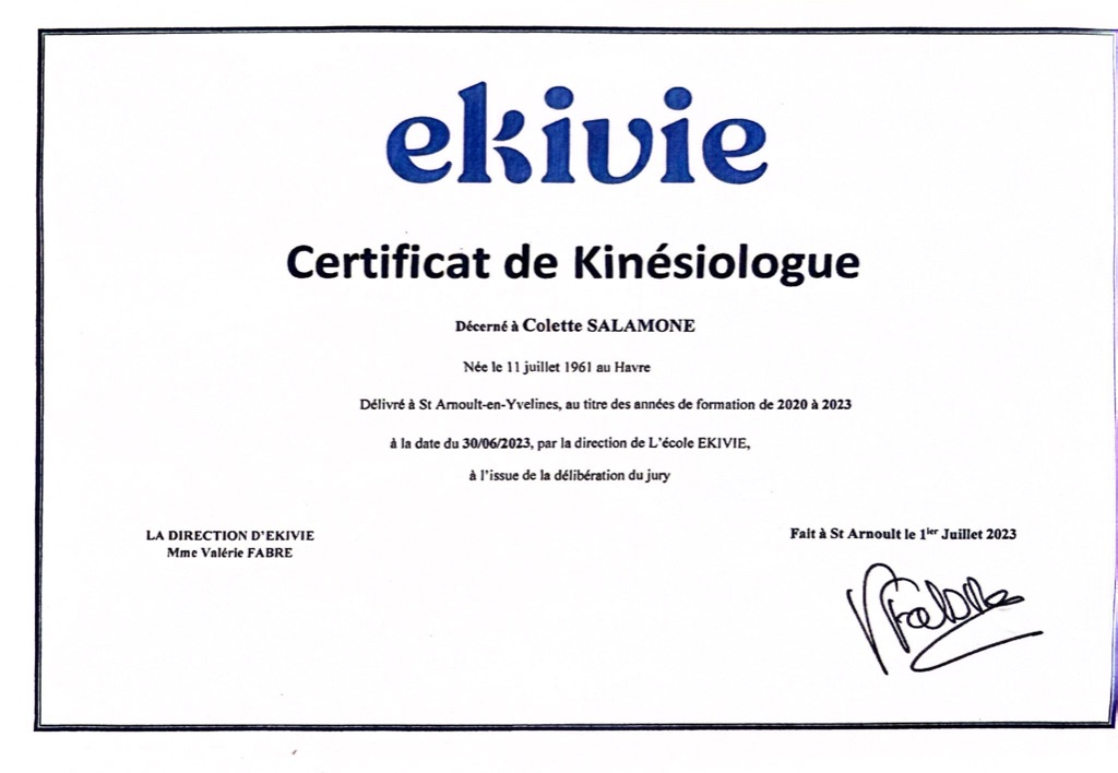 photo diplome SALAMONE Colette