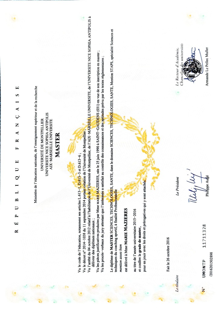 photo diplome Marie Mazières