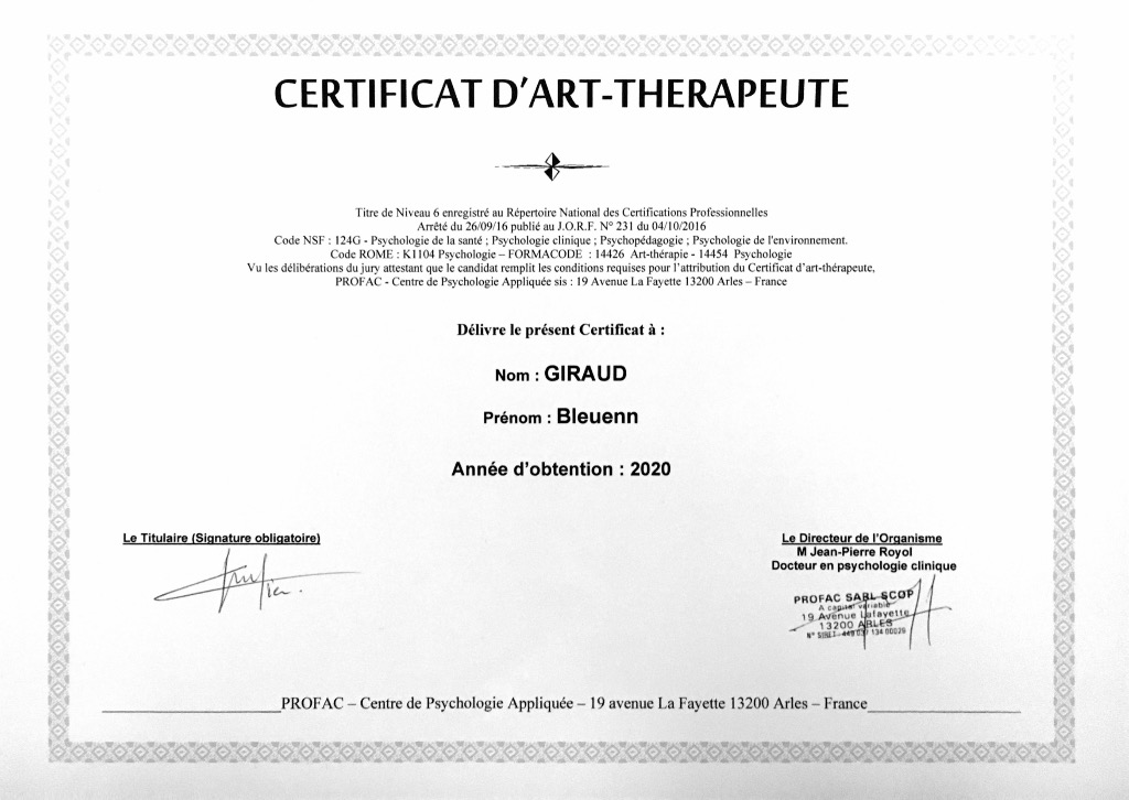 photo diplome Bleuenn Giraud