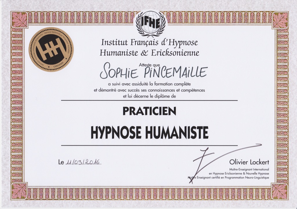 photo diplome Sophie Pincemaille