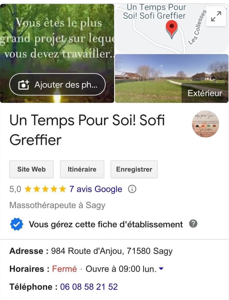 photo cabinet Un Temps pour Soi ! Sofi Greffier