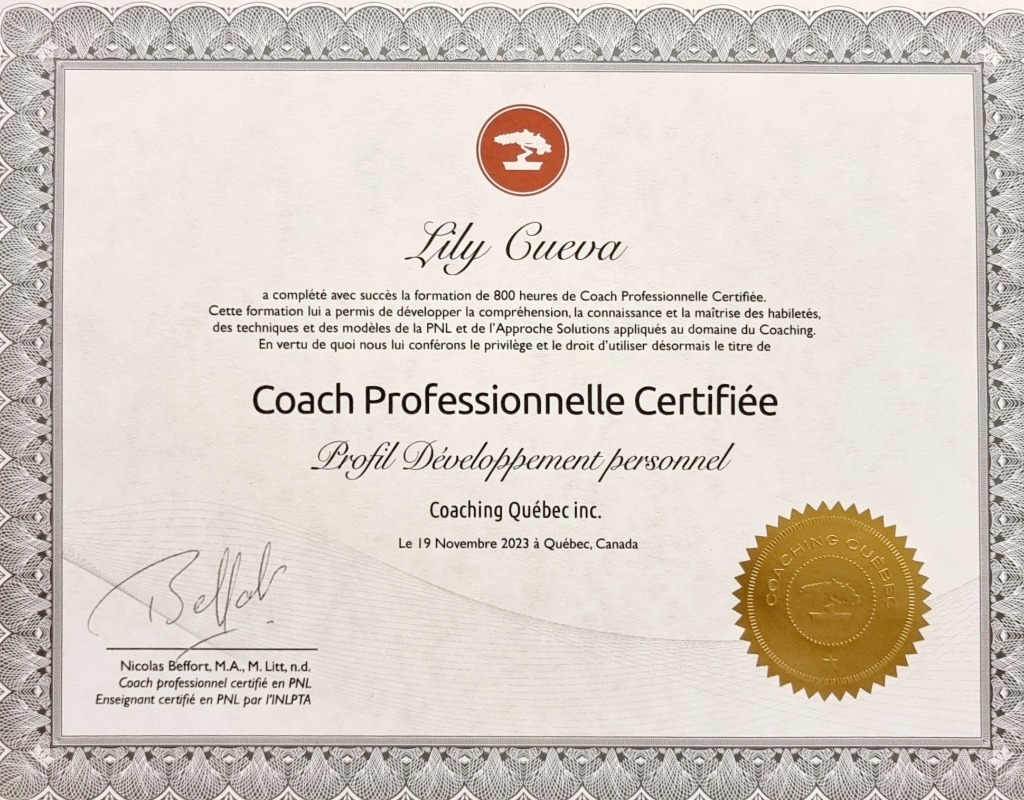 photo diplome Lily Cueva