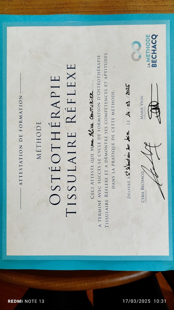 photo diplome Alice Couturier 