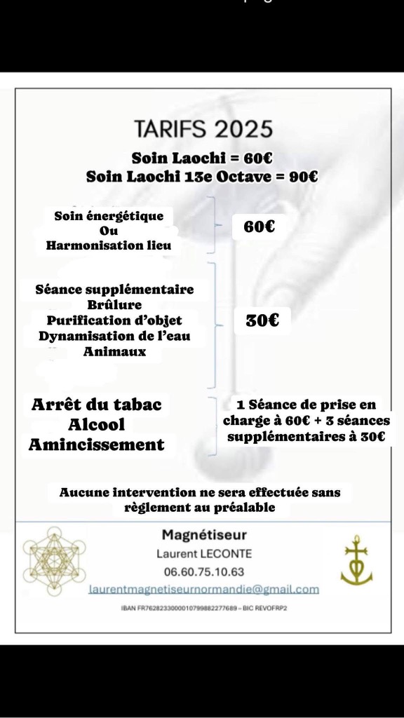 photo diplome Magnétiseur Laurent Leconte