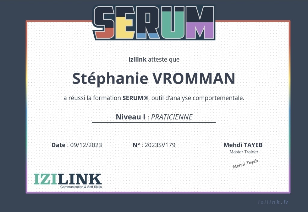 photo diplome Et si - Stéphanie Vromman