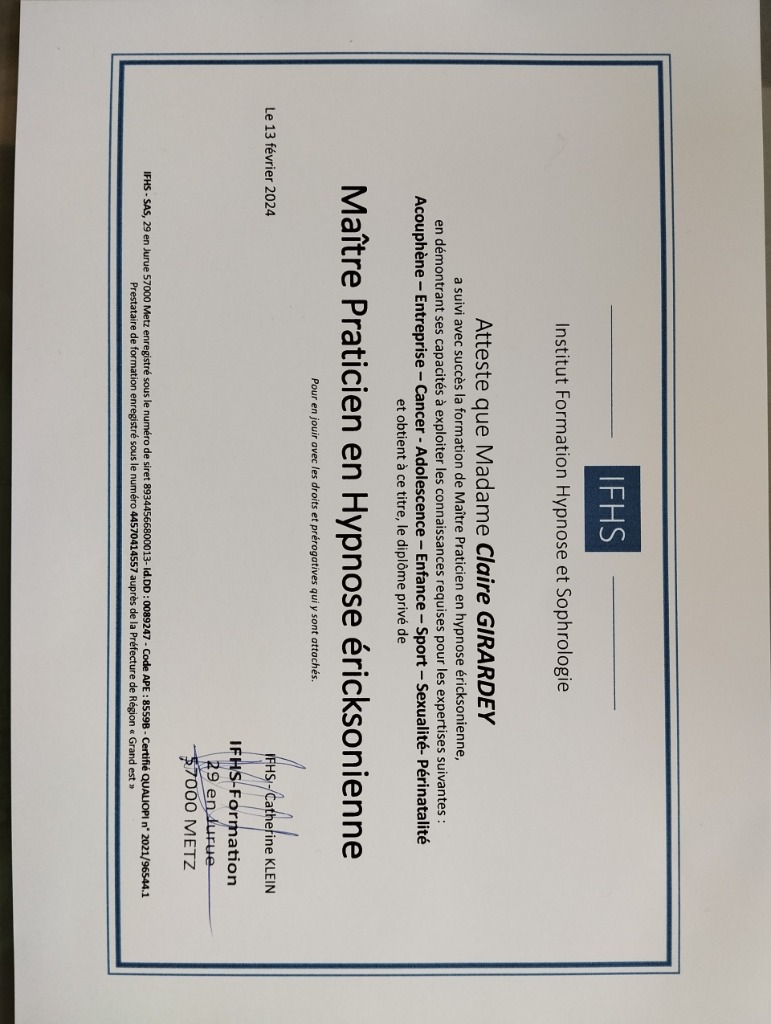 photo diplome Girardey Claire