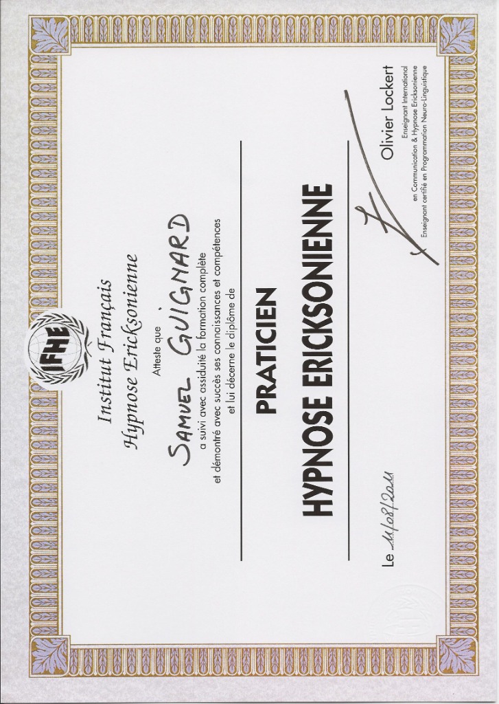 photo diplome SAMUEL GUIGNARD