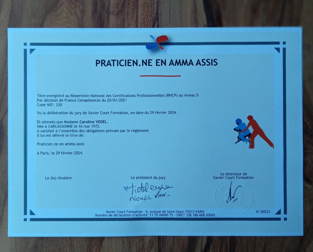 photo diplome Caroline Vedel