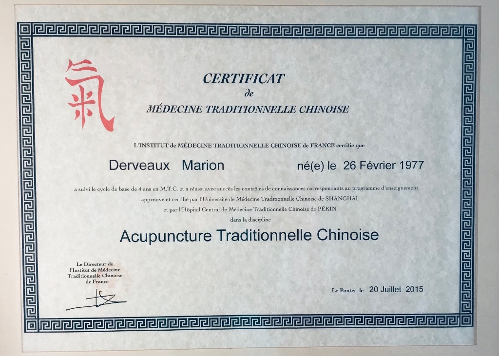 photo diplome Marion Derveaux