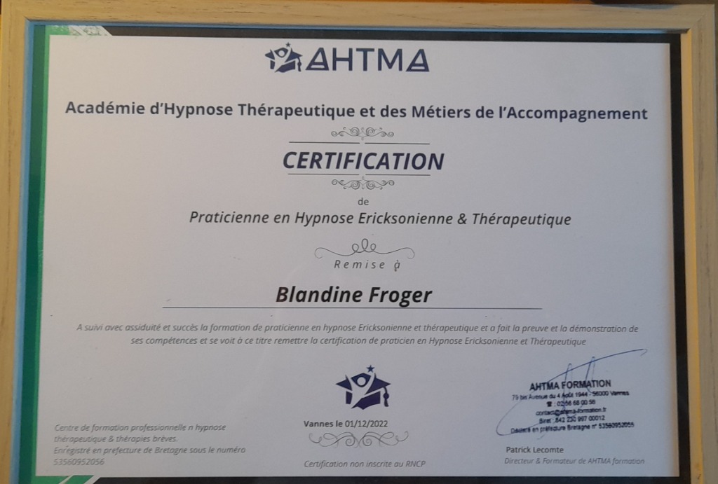 photo diplome Blandine Froger
