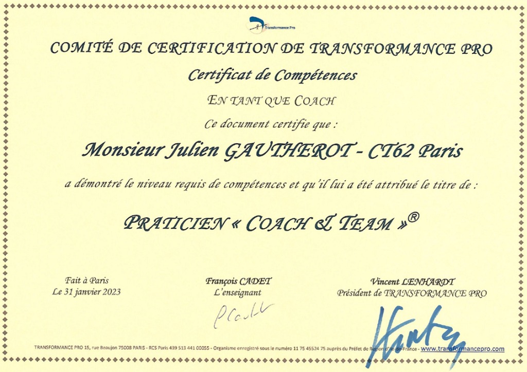 photo diplome My Wake Up Coach