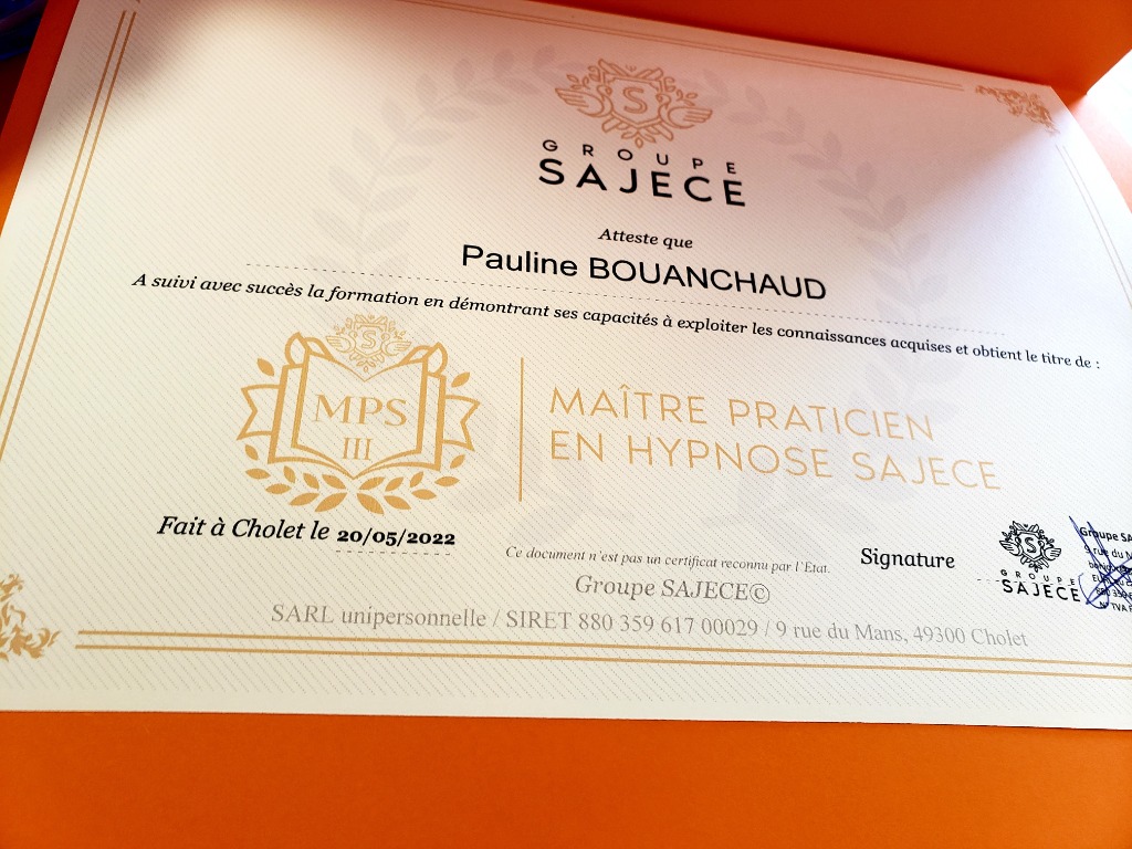 photo diplome Pauline Bouanchaud