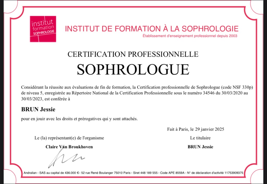 photo diplome Jessie Brun