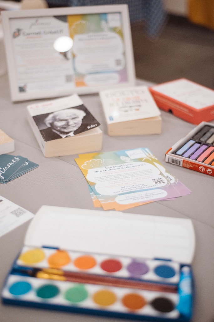 photo activite Plumes, Art-Thérapie