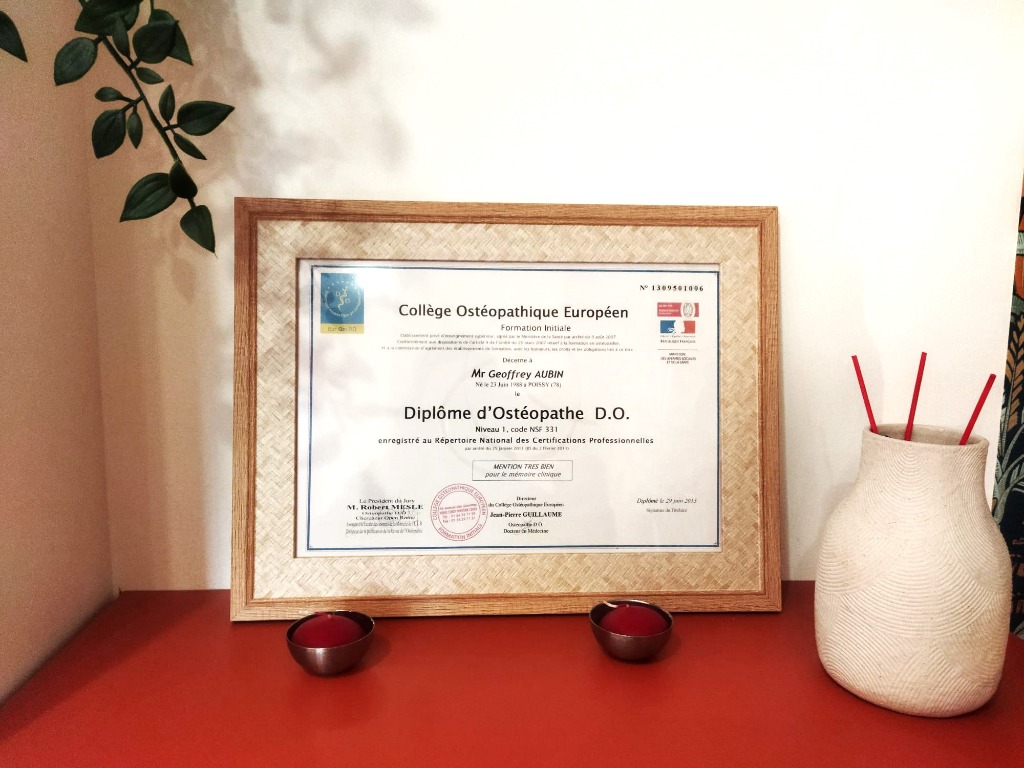 photo diplome Geoffrey Aubin