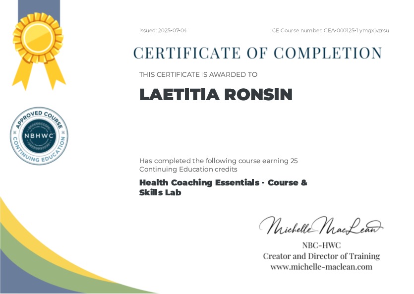 photo activite Laetitia Ronsin