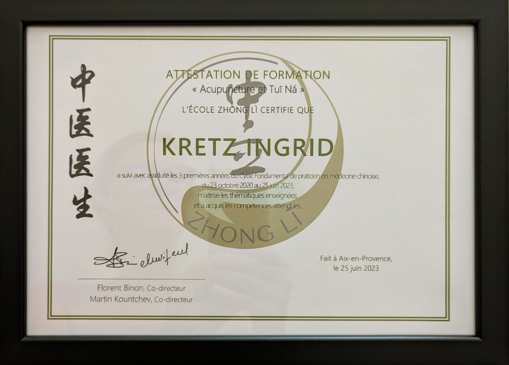 photo diplome Ingrid KRETZ