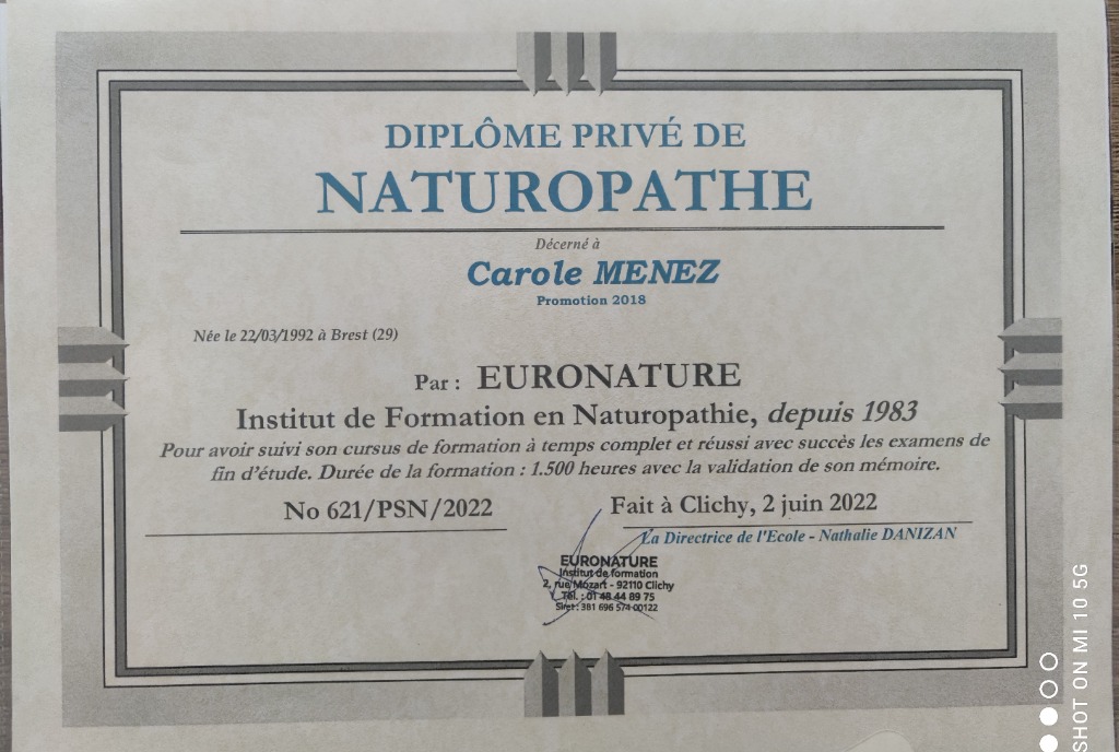 photo diplome Carole Menez