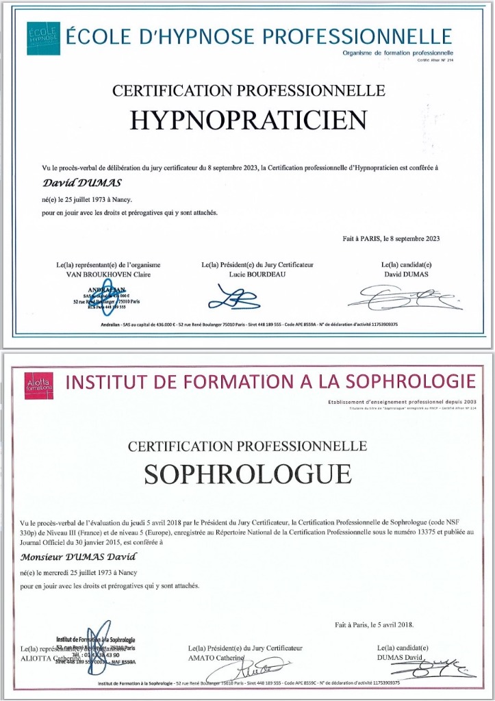 photo diplome David Dumas