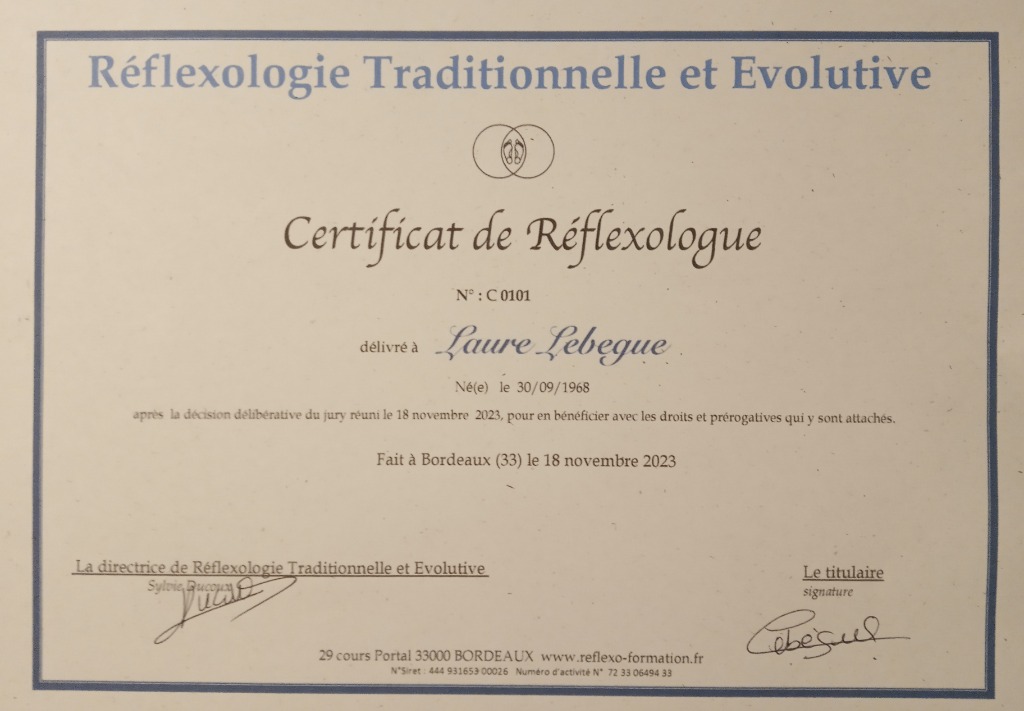 photo diplome LAURE LEBEGUE